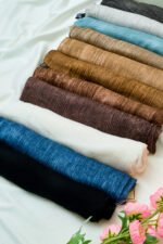 Messy Chiffon Scarf  ميسي سكارف – خامة حريرية خفيفة - Image 11