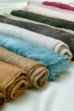 Messy Chiffon Scarf  ميسي سكارف – خامة حريرية خفيفة - Image 12