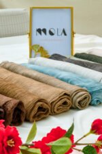 Messy Chiffon Scarf  ميسي سكارف – خامة حريرية خفيفة - Image 13