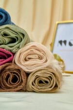 Messy Chiffon Scarf  ميسي سكارف – خامة حريرية خفيفة - Image 16