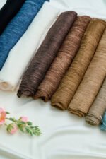 Messy Chiffon Scarf  ميسي سكارف – خامة حريرية خفيفة - Image 6