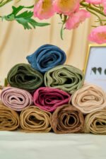 Messy Chiffon Scarf  ميسي سكارف – خامة حريرية خفيفة - Image 4